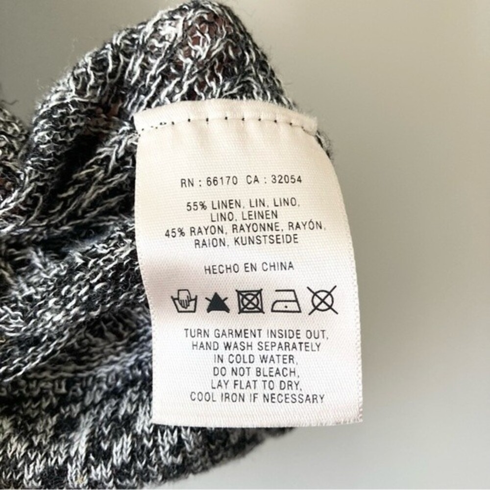 sparrow gray cardigan linen blend‎ size small casual work career wear comfy - Picture 5 of 5